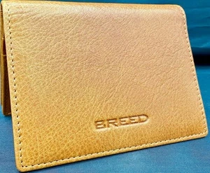 Cartera plegable de cuero genuino Breed Porter - camel BRDWALL002-CML - Imagen 1 de 7