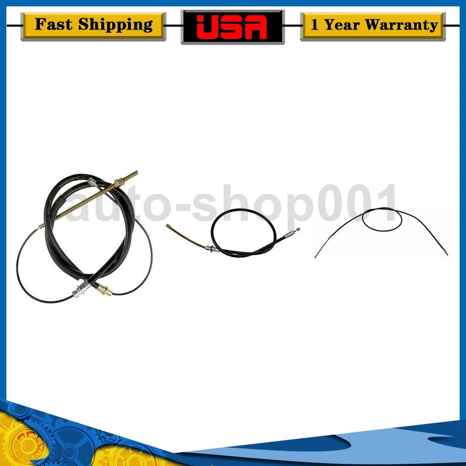 Cabo de freio de estacionamento dianteiro traseiro Dorman compatível com 1980 1981 1982 1983 Dodge D150 - Imagem 1 de 4