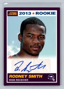 2013 Score #419 Rodney Smith Rookie Signatures Purple - Picture 1 of 2