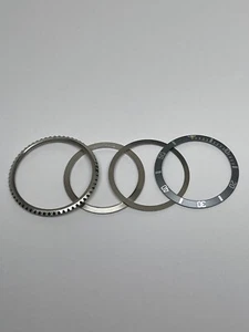 Bezel Set | Ghost Gray Insert | Vintage Patina Dot | Fits 1680 5512 5513 9411 - Picture 1 of 6