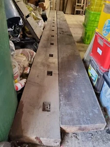 Two Reclaimed Pine Beams 11"x 3" over 19ft long Very good condition PRICE EACH - Picture 1 of 10