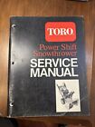 TORO Power Shift Snowthrower Snowblower official Service Manual