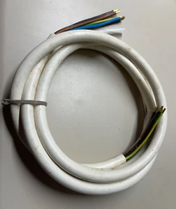 Cavo elettrico bianco 6 piedi 5 poli 2,5 mm quadrato - Foto 1 di 2