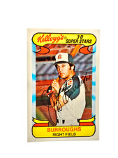 Jeff Burroughs MINI HOLOGRAM 1978 Kellogg's 3-D Super Stars #15 Braves VINTAGE