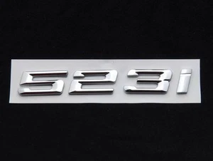 Trunk Lid Rear Emblem Badge Chrome Letter 523i fits BMW 5-Series E60 E61 F10 F11 - Picture 1 of 2