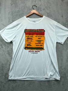 NWOT Jamaica One Love Yeah Mon T Shirt Mens 2XL White Crew Graphic Short Sleeve - Picture 1 of 9