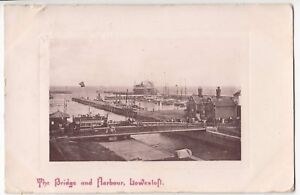 Suffolk; Lowestoft Bridge & Harbour PPC 1908, Redirected, Croydon - Eastbourne