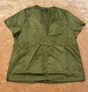 NEW 36 Point 5 Women’s Short Sleeve Green Shirt SZ M - Picture 1 of 9