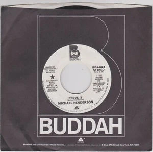 MICHAEL HENDERSON {80s Soul} PROVE IT (Stereo/Mono)  ♫hear \ PROMO 45 - Picture 1 of 2