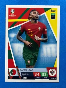 POR15 Rafael Leao (Portugal) Topps UEFA Euro 2024 Match Attax - Imagen 1 de 1