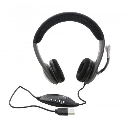 Syba CL-CM-5008-U USB Stereo Headphone with Built-in Microphone - Image 1 of 1