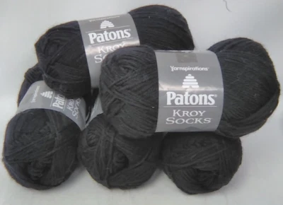 5 madejas Patons Kroy calcetines tejer hilo-carbón 50gr cada uno. Foto 1 de 2