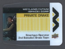 2018 Upper Deck Aliens Movie Plexi Business Card Acetate #WY-8 Private Drake