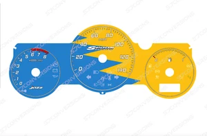 Honda Jazz GD1 Spoon Style Dial Cards Gauges - Picture 1 of 1