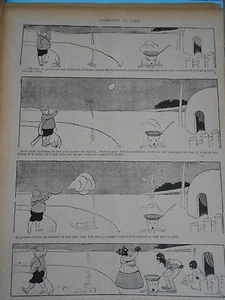Karikatur 1901 - Das Omelett mit Speck Zeichnung von Benjamin Rabier - Bild 1 von 1