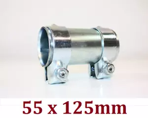 Doppelschelle Rohrverbinder 55x125mm Citroën Jumpy I (U6) 1.9 TD 90 92PS - Bild 1 von 4