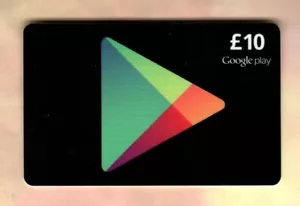 GOOGLE PLAY ( UK ) Colorful Logo ( 2013 ) Gift Card ( $0 - NO VALUE ) V1 - Picture 1 of 2