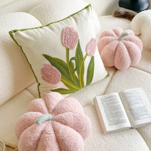 Ins Tulip Pillow Cushion Cute Living Room Sofa Pillow Bedhead Waist Pillow - Picture 1 of 31