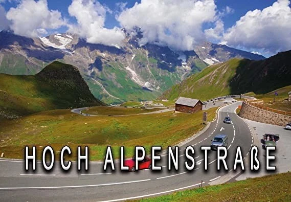 DER GROSSGLOCKNER , HOCHALPENSTRASSE - KÜHLSCHRANKMAGNET-SOUVENIR-MAGNET 150805 - Bild 1 von 1