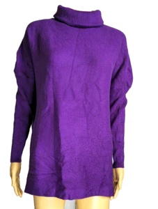 Mauve turtleneck sweater size S long sleeves Lillusory brand (107) - Picture 1 of 12