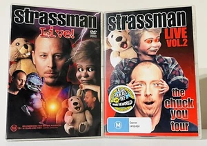 Strassman Live! Volume 1 & 2 DVD Region Free Comedy Ventriloquist - Picture 1 of 3