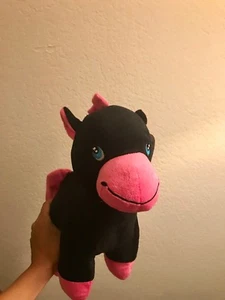 Super Cute Gray/Pink Horse Stuffed Animal Plush Toy Factory New with Tags - Picture 1 of 2