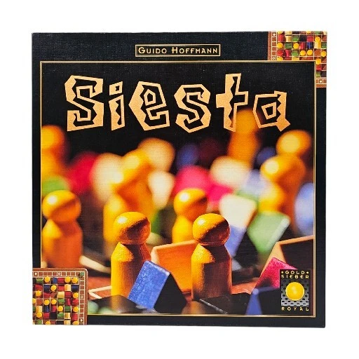 Siesta - Gold Sieber 1999 Royal Spiel Holz Material Guido Hoffmann Vollständig  - Bild 1 von 4