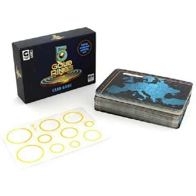 Ginger Fox 5 Gold Rings TV Show Quiz Card Game Family Board General Knowledge - Image 1 of 1