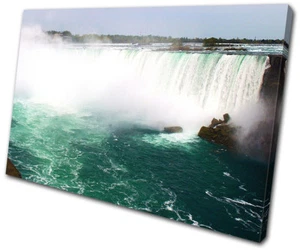 Quadro Stampa ARTE MURALE SU TELA SINGOLA Cascate del Niagara Landmarks - Foto 1 di 1