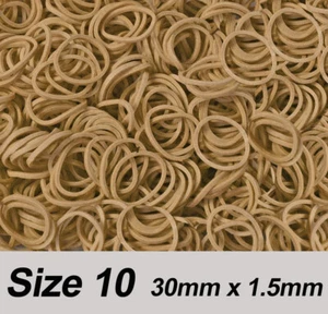 SIZE 10 Small Elastic Rubber Bands 30mm x 1.5mm - FREE DELIVERY - Picture 1 of 3