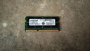 CRUCIAL 4GB DDR3 1600 PC3-12800 SODIMM MEMORY CT51264BF160B.C16FKR N8-4(9) - Picture 1 of 2