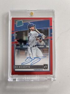 2020 Donruss Optic Bo Bichette Red Prizm Rated Rookie Auto RC  /50