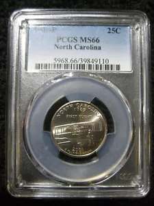 2001 P Washington State Quarter North Carolina PCGS MS66 - Picture 1 of 3