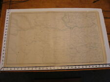 1891 Civil War Map 18" X 29": Topographical Plate CLXI: KANSAS CITY, ST. JOSELPH