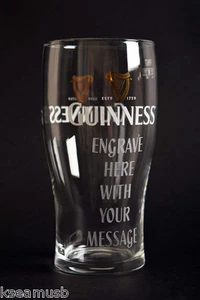 Guinness Pint Glass - Personalised Engraved Gift & Gift boxed - Picture 1 of 2