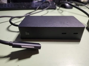 Microsoft 1661 Docking Station for Surface Pro 3 & 4 Model - Black - Photo 1/3