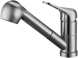 Stainless Steel Single Handle Pull Out Kitchen Faucet 1 Hole Kitchen Sink Fau... - Picture 1 of 4