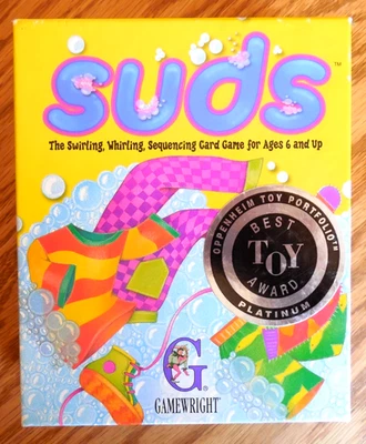Juego de cartas Gamewright "Suds" 1997 galardonado edad 6+ (faltan 2 cartas) Foto 1 de 4