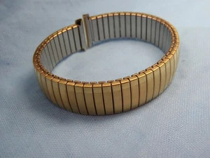 Cinturino orologio donna 14mm NUOVO HADLEY ROMA EXPANSION estremità dritta ORO micron - Foto 1 di 14