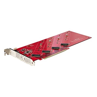 Startech QUAD-M2-PCIE-CARD-B QUAD M.2 PCIE ADAPTER CARD MKEY AHCI NVME M2 SSD PC - Image 1 of 4