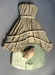 Punze Marjolein Bastin Vintage Harz Vogelhaus Wanddeko Natur Skizzenbuch - Bild 1 von 6