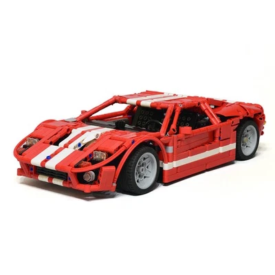 Hot Sale 1/12 Scale Supercar Vehicle Model 1468 Pieces/Red MOC Build - Image 1 of 4