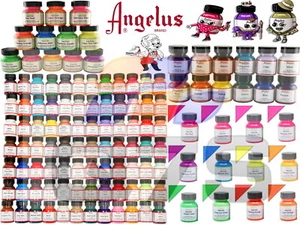 Angelus Acrylic Leather Paint for Sneakers Shoes Bags Trainers Boots 1oz/4oz UK - Picture 1 of 76