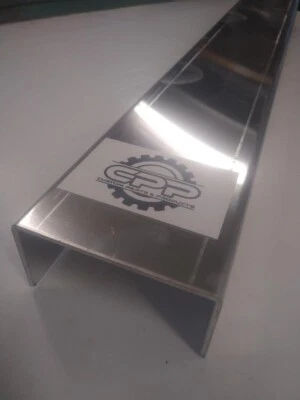 Aluminium Channel Offcuts U Section 100 x 50 4" x 2" 750mm Long 3mm Thick - Image 1 of 3