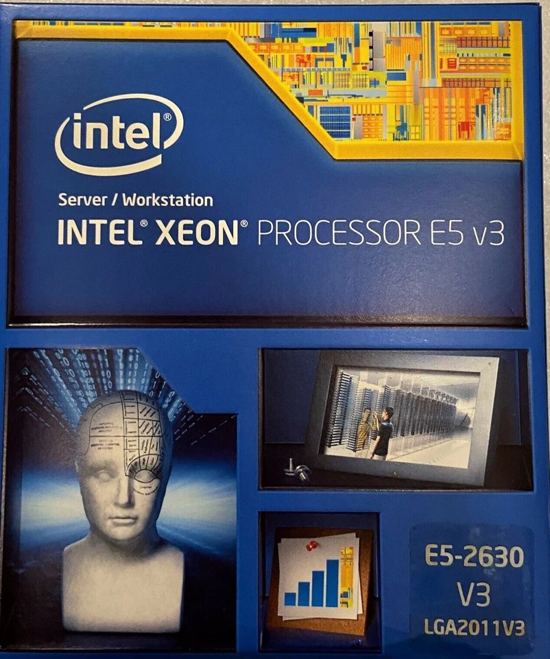 Intel BX80644E52630V3 SR206 Xeon Processor E5-2630 v3 20M Cache, 2.40 GHz NEW - Image 1 of 2
