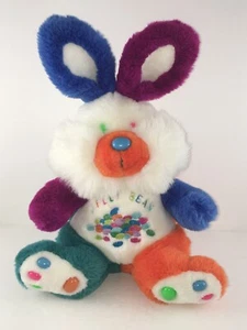 Vintage Jelly Bean Candy Easter Bunny Rabbit Plush 15” StuffedToy Lovey Colorful - Picture 1 of 8