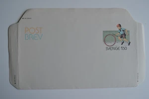 Aerogramme Airmail Letter Postal Stationery Sweden Post Brev Boy - Picture 1 of 5