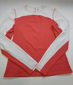 Prenda deportiva PrAna Top para mujer talla L elástica respirar coral hecho en EE. UU. Yoga Run - Imagen 1 de 12