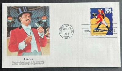 CIRCUS #2751 APR 6 1993 WASHINGTON DC FIRST DAY COVER (FDC) BX3-2 - Image 1 of 2