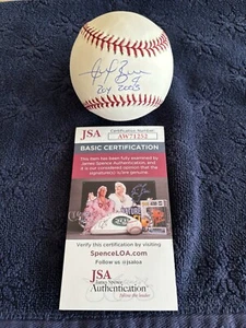 Angel Berroa ROY 2003 Autographed OML Baseball JSA COA - Picture 1 of 8